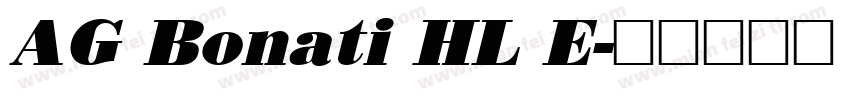 AG Bonati HL E字体转换